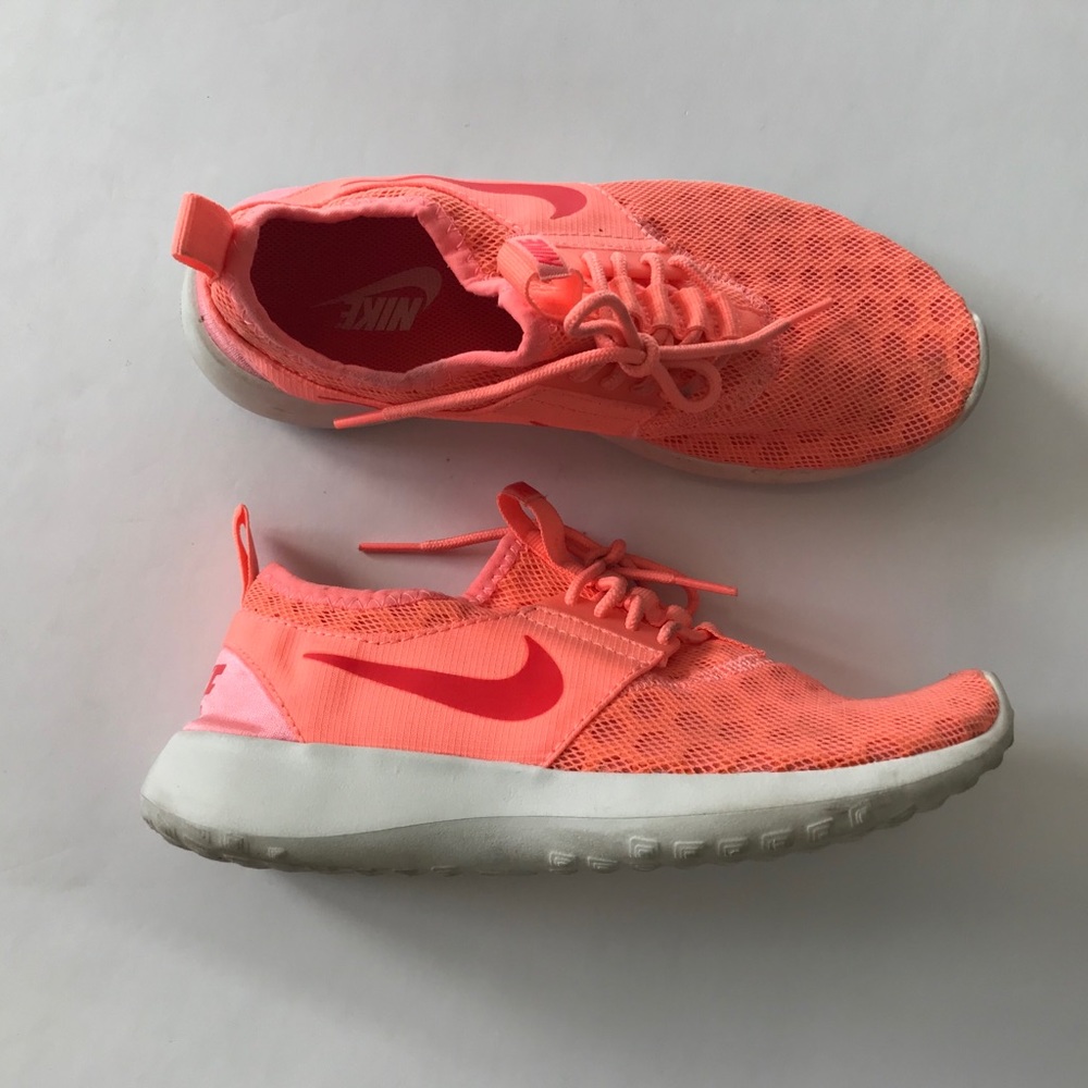 Nike Sneakers Shoes Neon Orange Girls size 6.5
